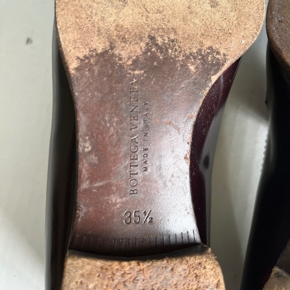 Bottega Veneta Sz 35.5 Merlot Astaire Calfskin Leather Slip On Loafer Shoes - Picture 9 of 9